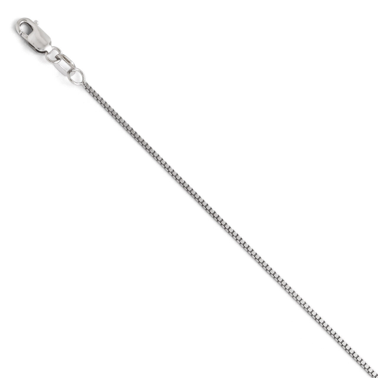 Leslie&#39;s Box with Lobster Chain 24 Inch - 14k White Gold HB-3022-24, MPN: 3022-24, 886774543598