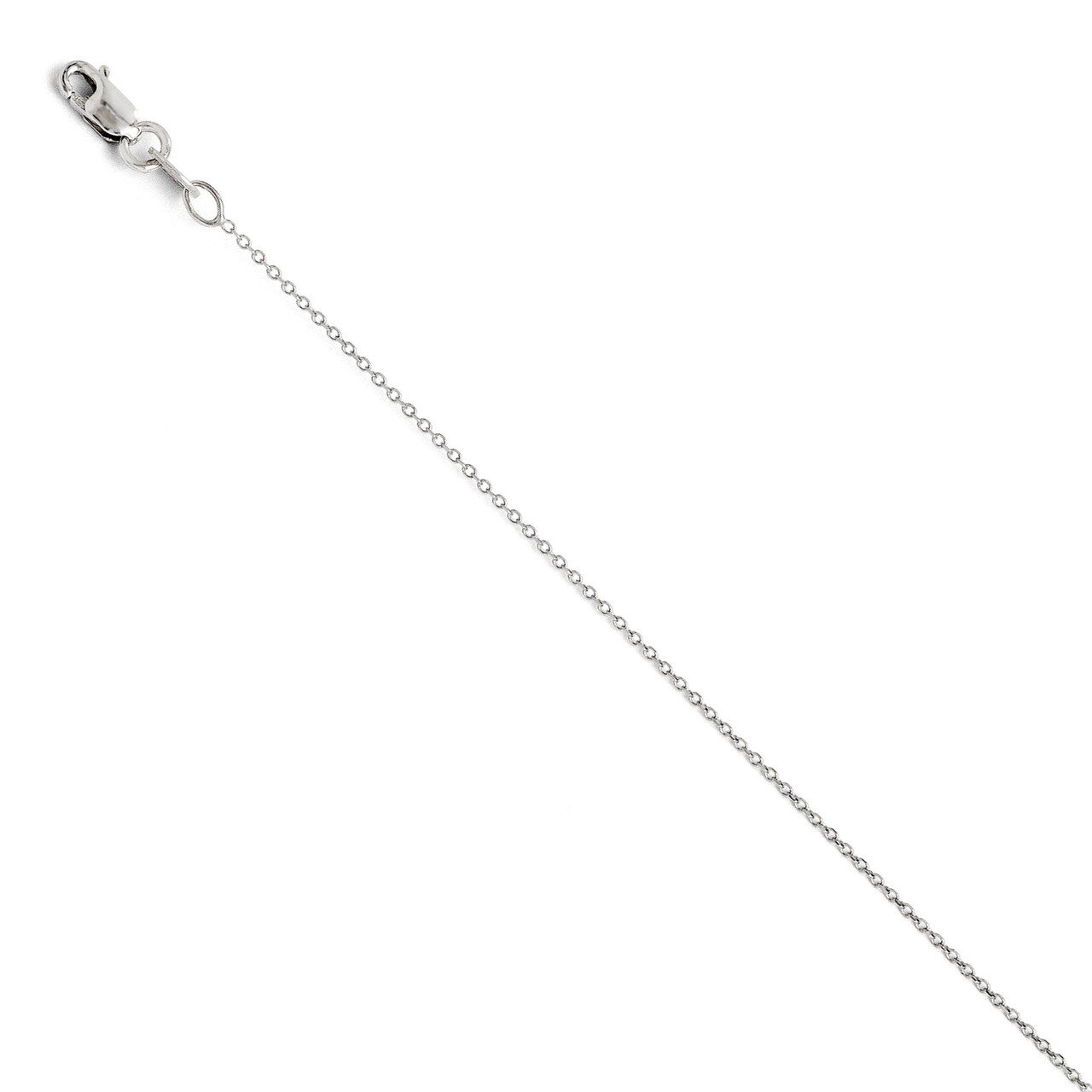 Round Cable Chain 18 Inch - 14k White Gold HB-3055-18