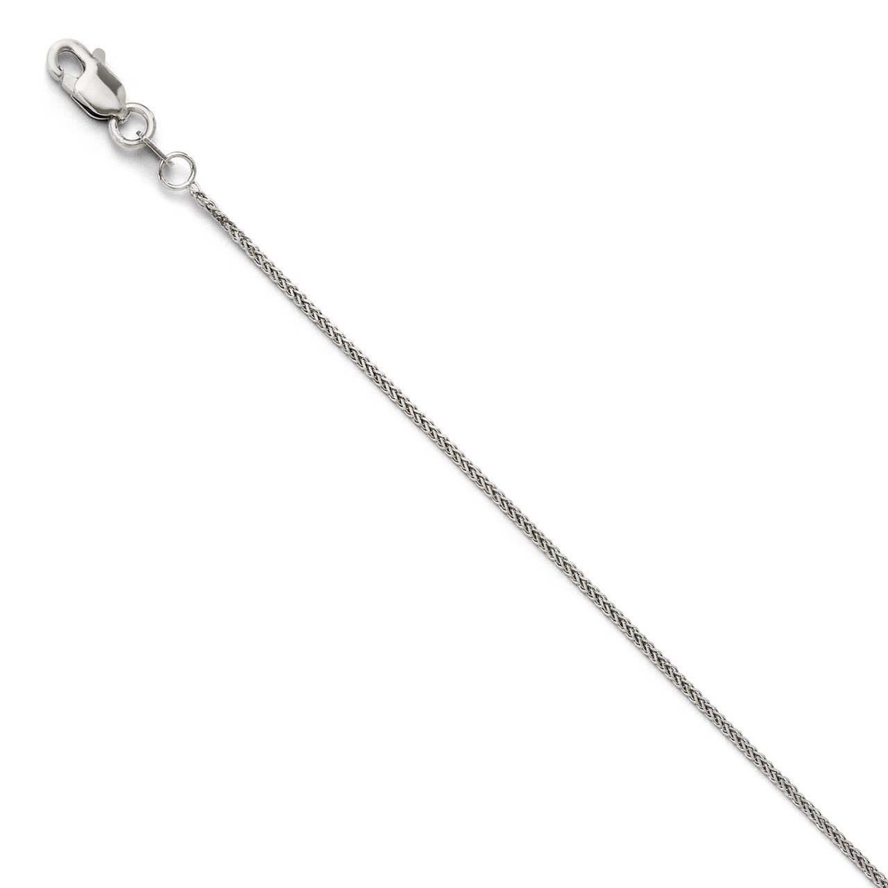 Leslie&#39;s Diamond-cut Quadra Wheat Chain 20 Inch - 14k White Gold HB-3070-20, MPN: 3070-20, 88677499…