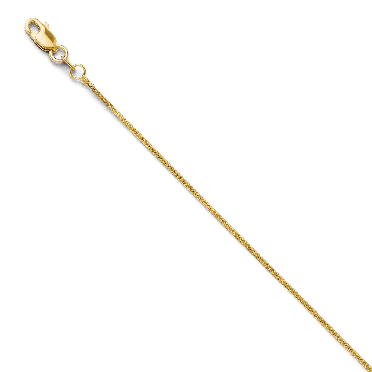 Leslie&#39;s Diamond-cut Quadra Wheat Chain 9 Inch - 14k Gold HB-3077-9, MPN: 3077-9, 886774542201