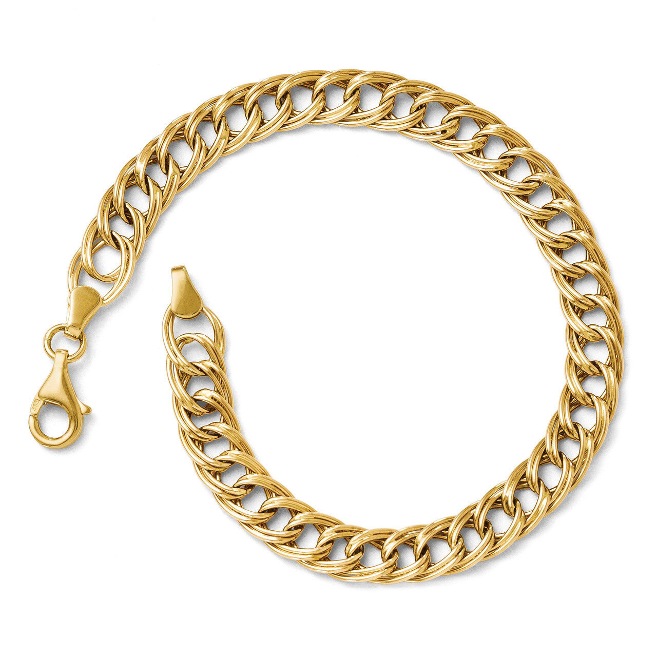 Facny Link Bracelet 7 Inch - 14k Gold HB-4059-7
