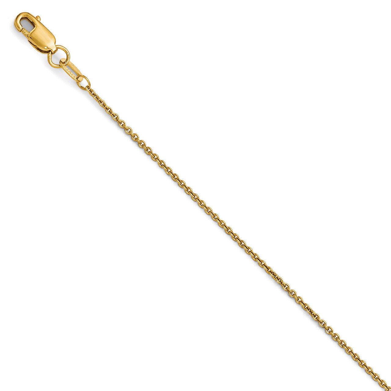 Round Cable Chain 16 Inch - 14k Gold HB-4071-16