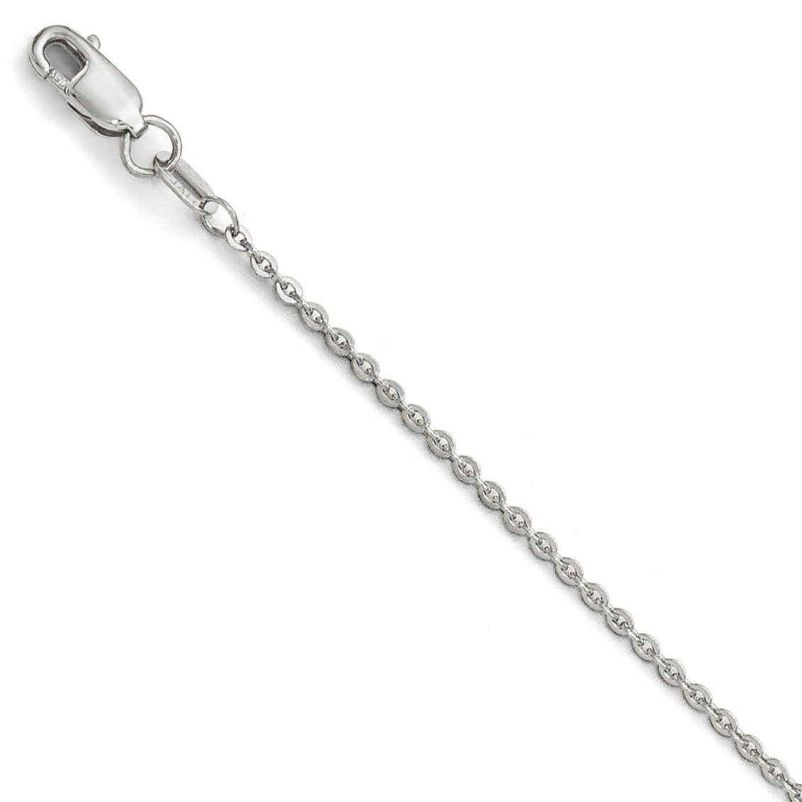Leslie&#39;s Flat Cable Chain 24 Inch - 14k White Gold HB-4074-24, MPN: 4074-24, 886774965284