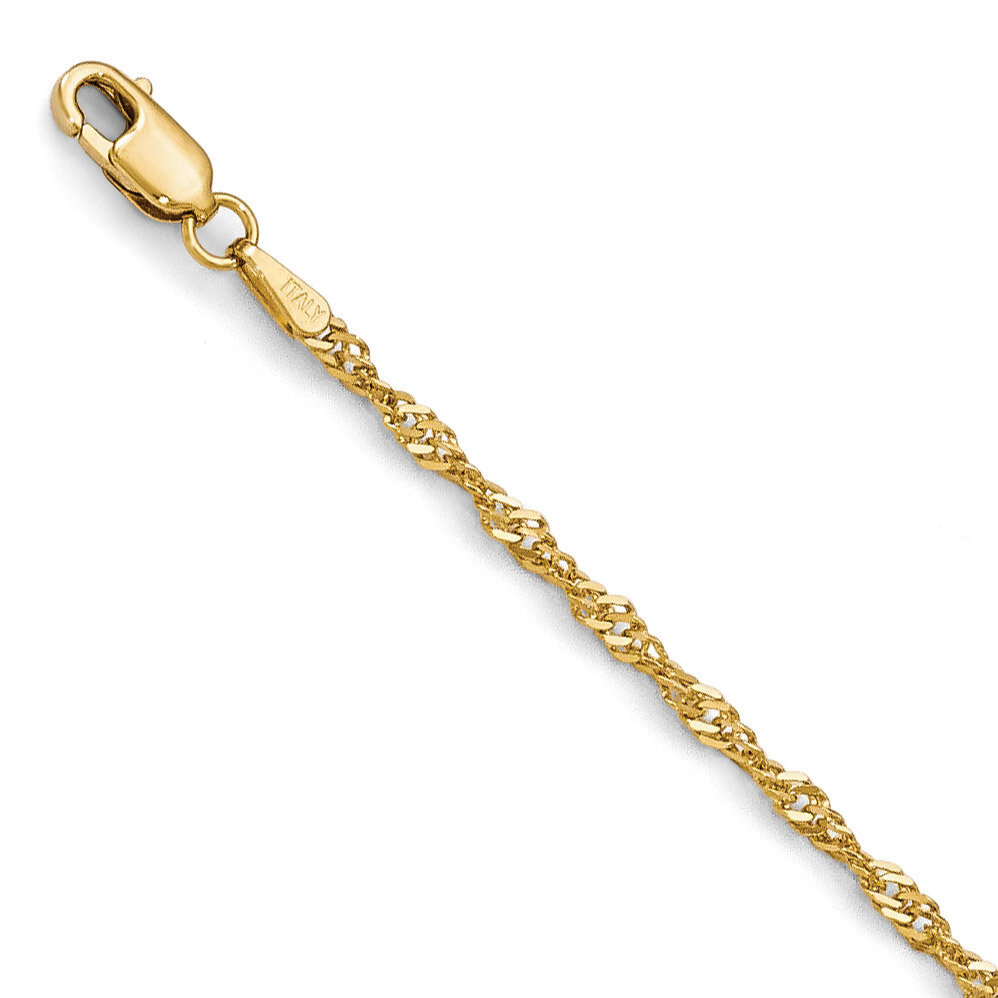Leslie&#39;s Singapore Chain 20 Inch - 14k Gold HB-4075-20, MPN: 4075-20, 886774965345