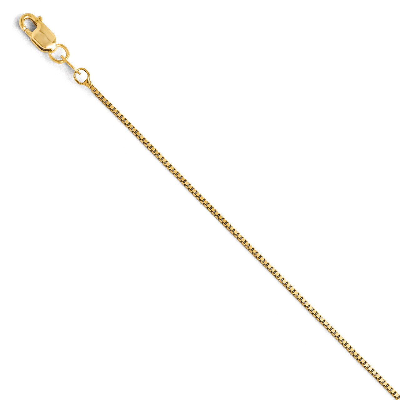 Box with Lobster Chain 18 Inch - 14k Gold HB-502-18