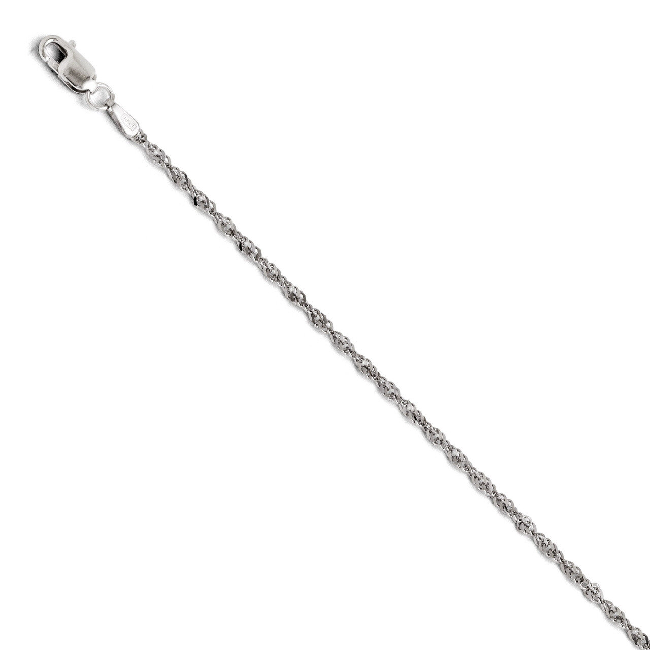 Leslie&#39;s Singapore Chain 16 Inch - 14k White Gold HB-515-16, MPN: 515-16, 886774996509
