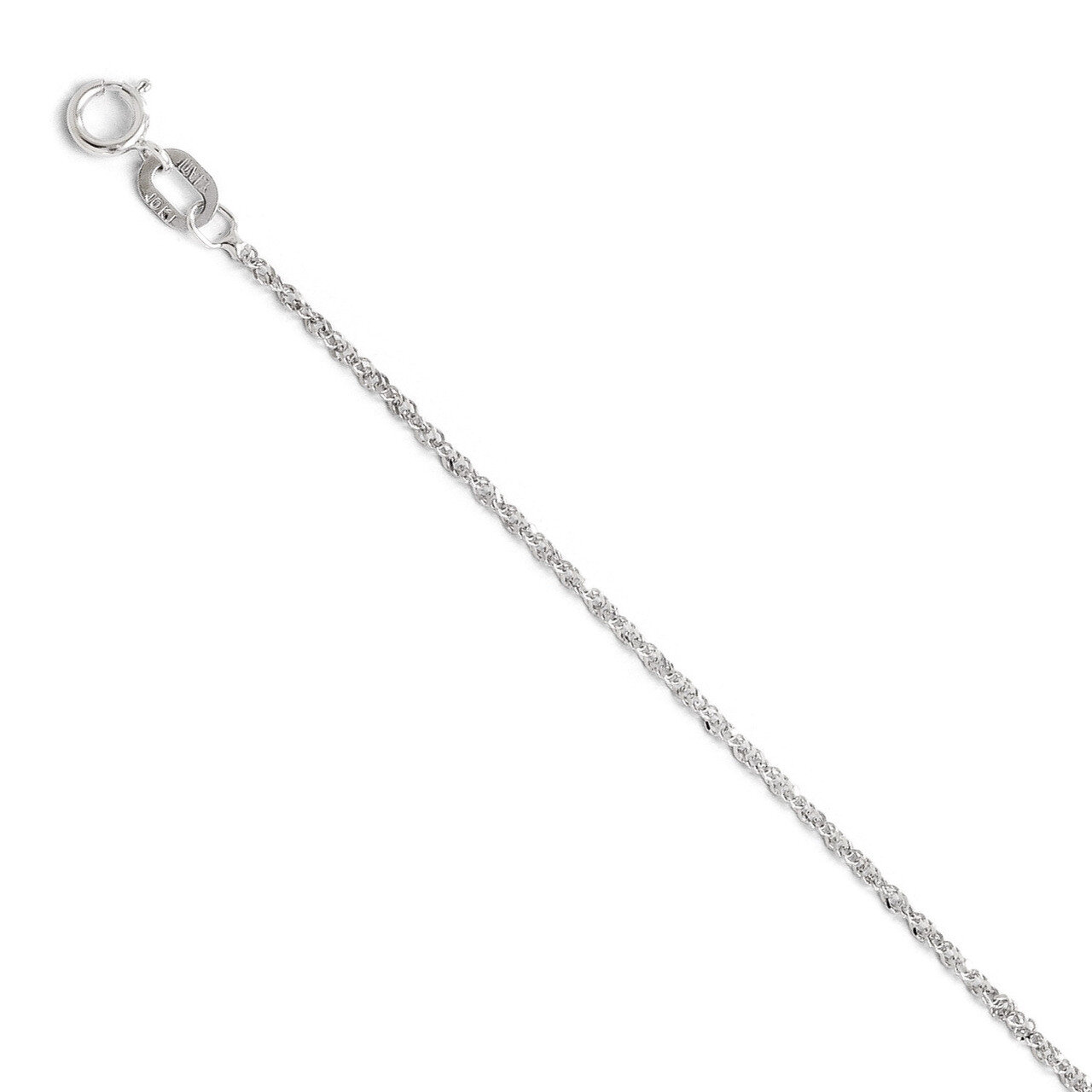 Leslie&#39;s Sparkle Singapore Chain 20 Inch - 10k White Gold HB-5236-20, MPN: 5236-20, 886774568867
