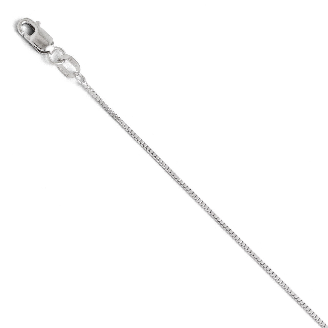 Leslie&#39;s Box Chain 24 Inch - 10k White Gold HB-5259-24, MPN: 5259-24, 886774543789