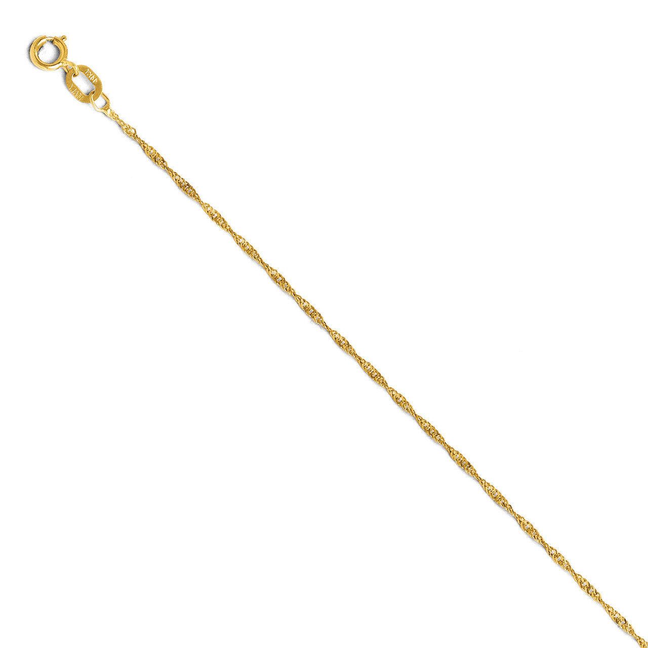 Leslie&#39;s Light Singapore Chain 20 Inch - 14k Gold HB-589-20, MPN: 589-20, 883957584362