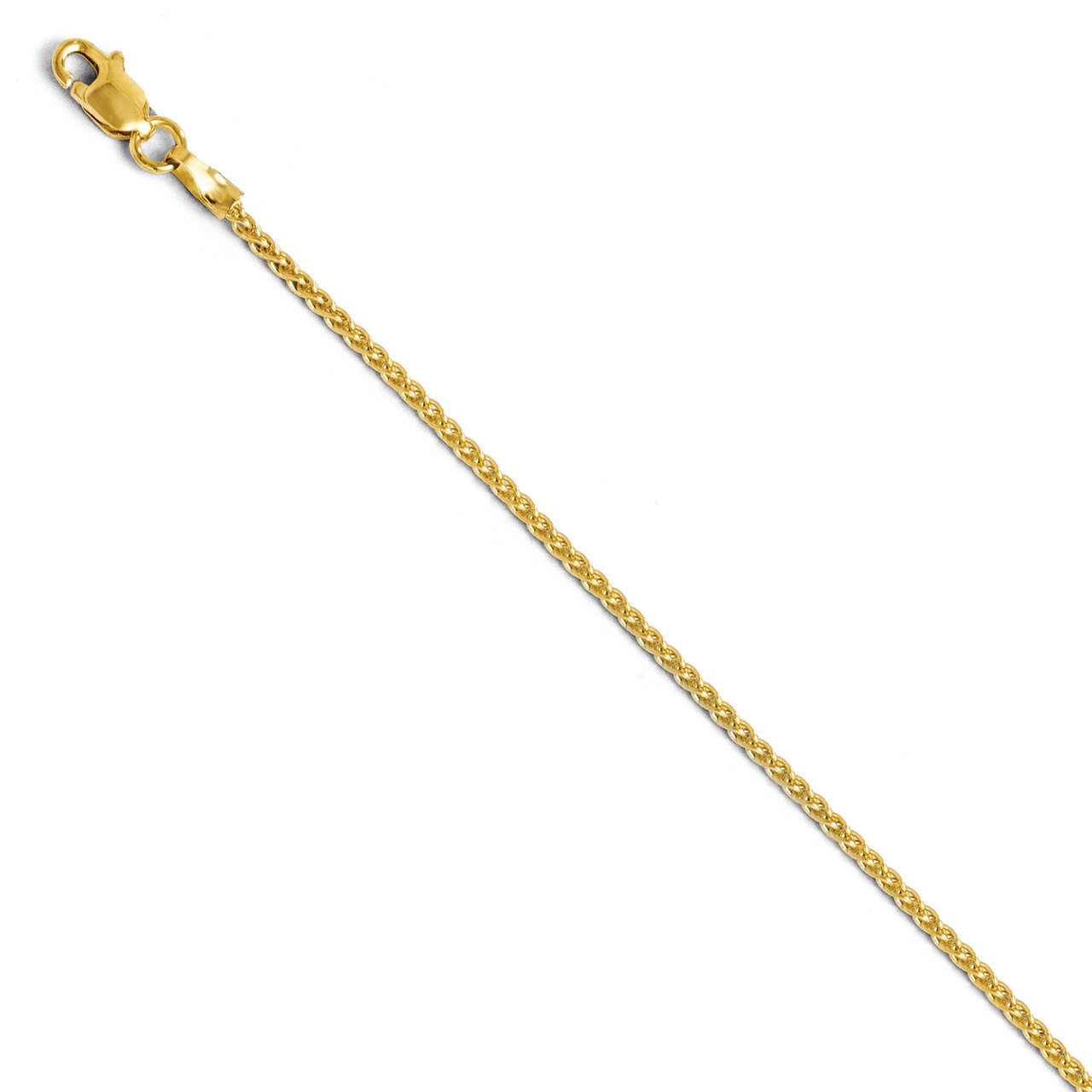 1.5mm Wheat Anklet Chain 10 Inch - 14k Gold HB-595-10