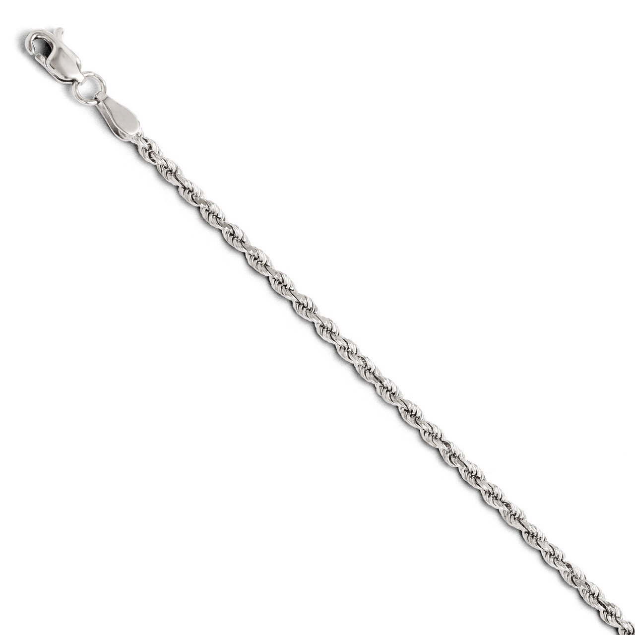 Leslie&#39;s 2mm Diamond Cut Rope Chain 16 Inch - 14k White Gold HB-618-16, MPN: 618-16, 886774545080