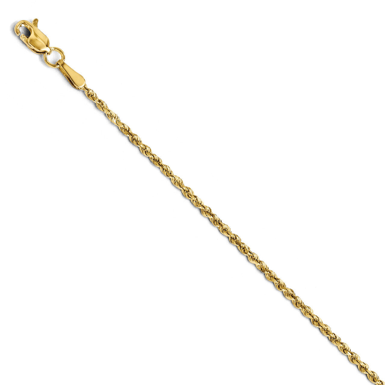 Leslie&#39;s 1.5mm Diamond Cut Rope Chain 18 Inch - 14k Gold HB-7000-18, MPN: 7000-18, 886774545172