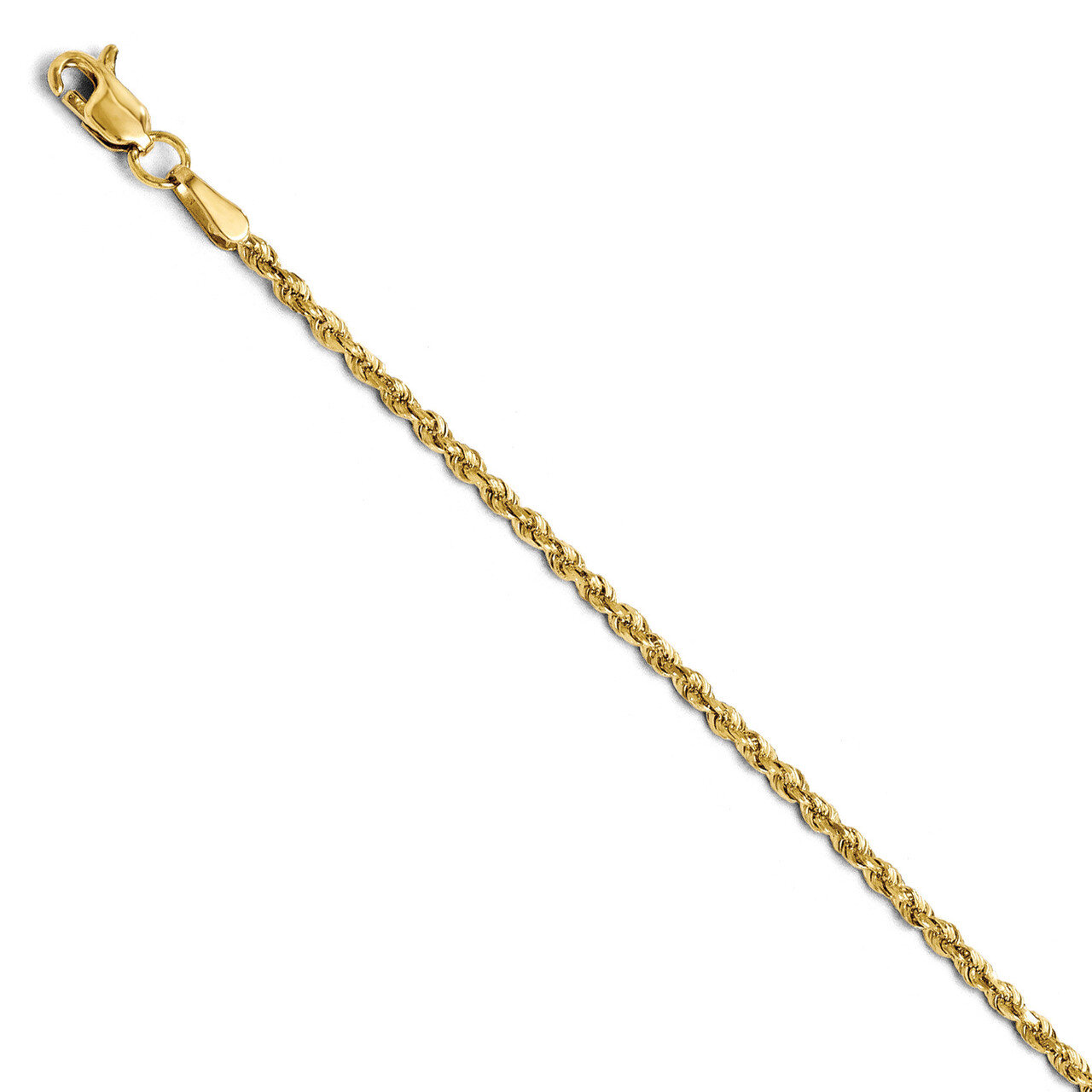 Leslie&#39;s 1.75mm Diamond Cut Rope Chain 30 Inch - 14k Gold HB-7001-30, MPN: 7001-30, 886774545295