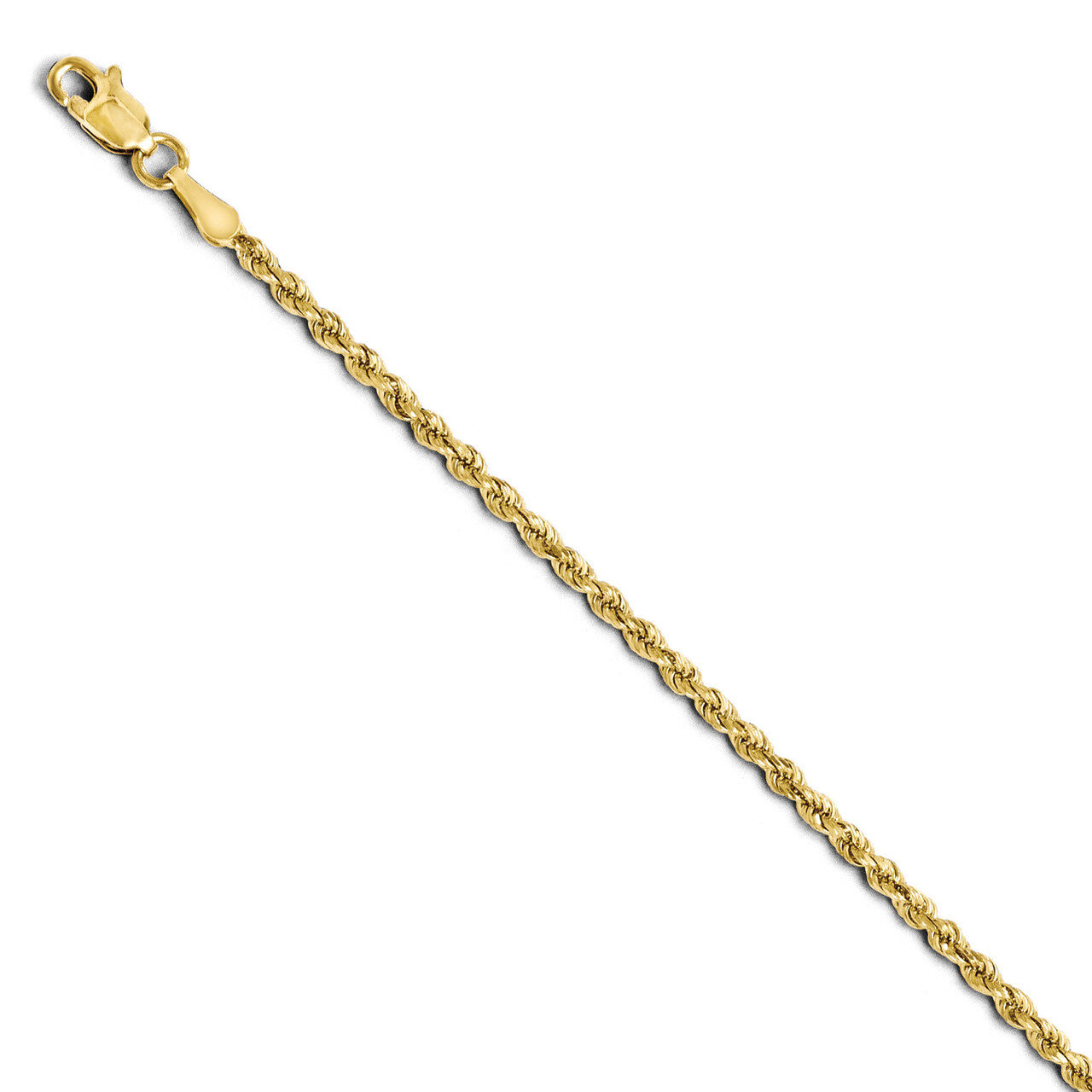 Leslie&#39;s 2.00mm Diamond Cut Rope Chain 16 Inch - 14k Gold HB-7002-16, MPN: 7002-16, 886774545325