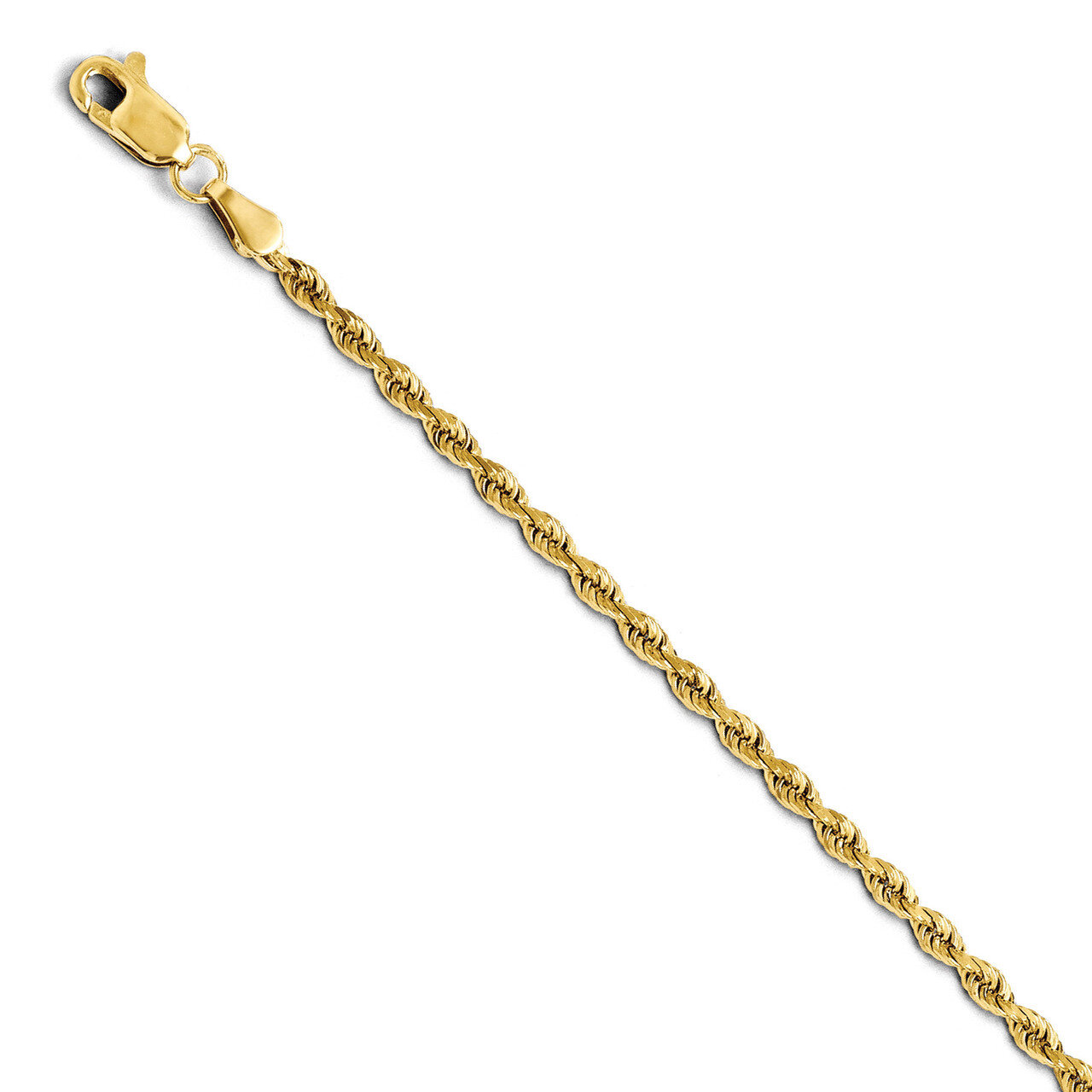 Leslie&#39;s 2.50mm Diamond Cut Rope Chain 18 Inch - 14k Gold HB-7003-18, MPN: 7003-18, 886774545400