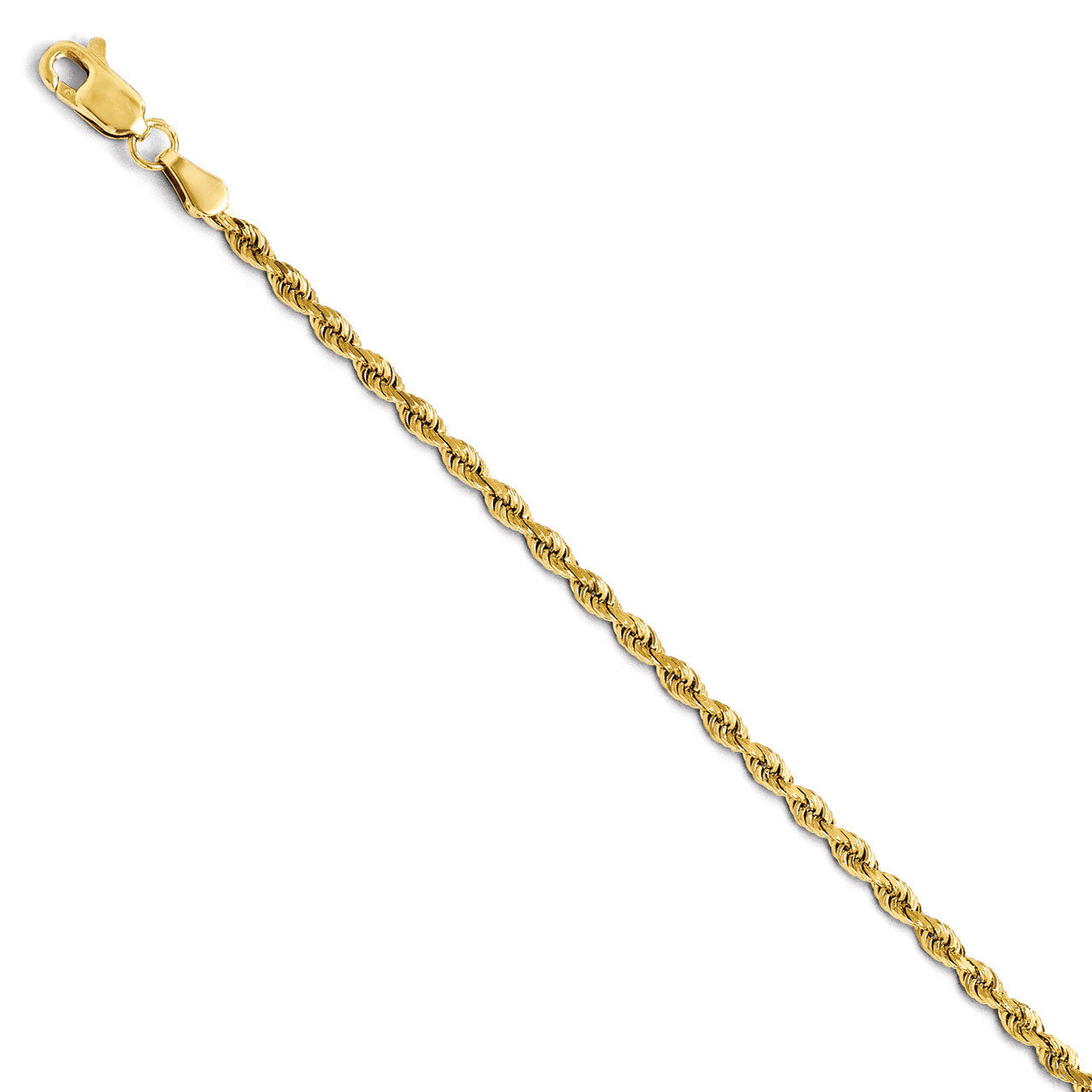 Leslie&#39;s 2.75mm Diamond Cut Rope Chain 22 Inch - 14k Gold HB-7004-22, MPN: 7004-22, 886774547121