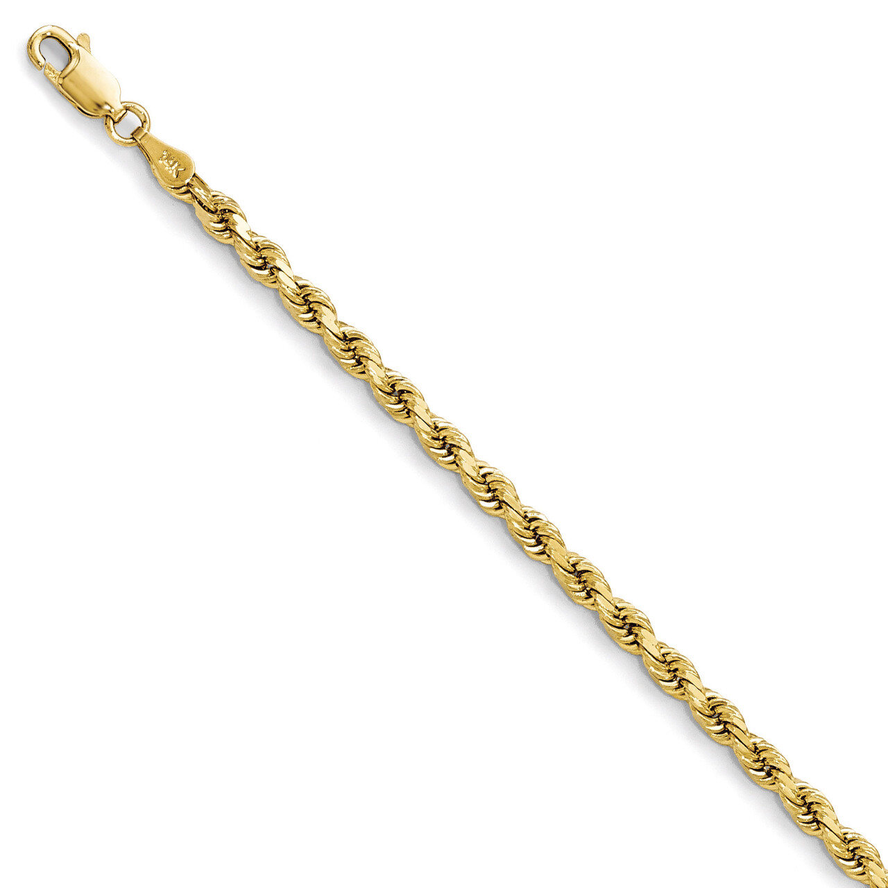 Leslie&#39;s 3.5mm Diamond Cut Rope Chain 24 Inch - 14k Gold HB-7006-24, MPN: 7006-24, 886774547190