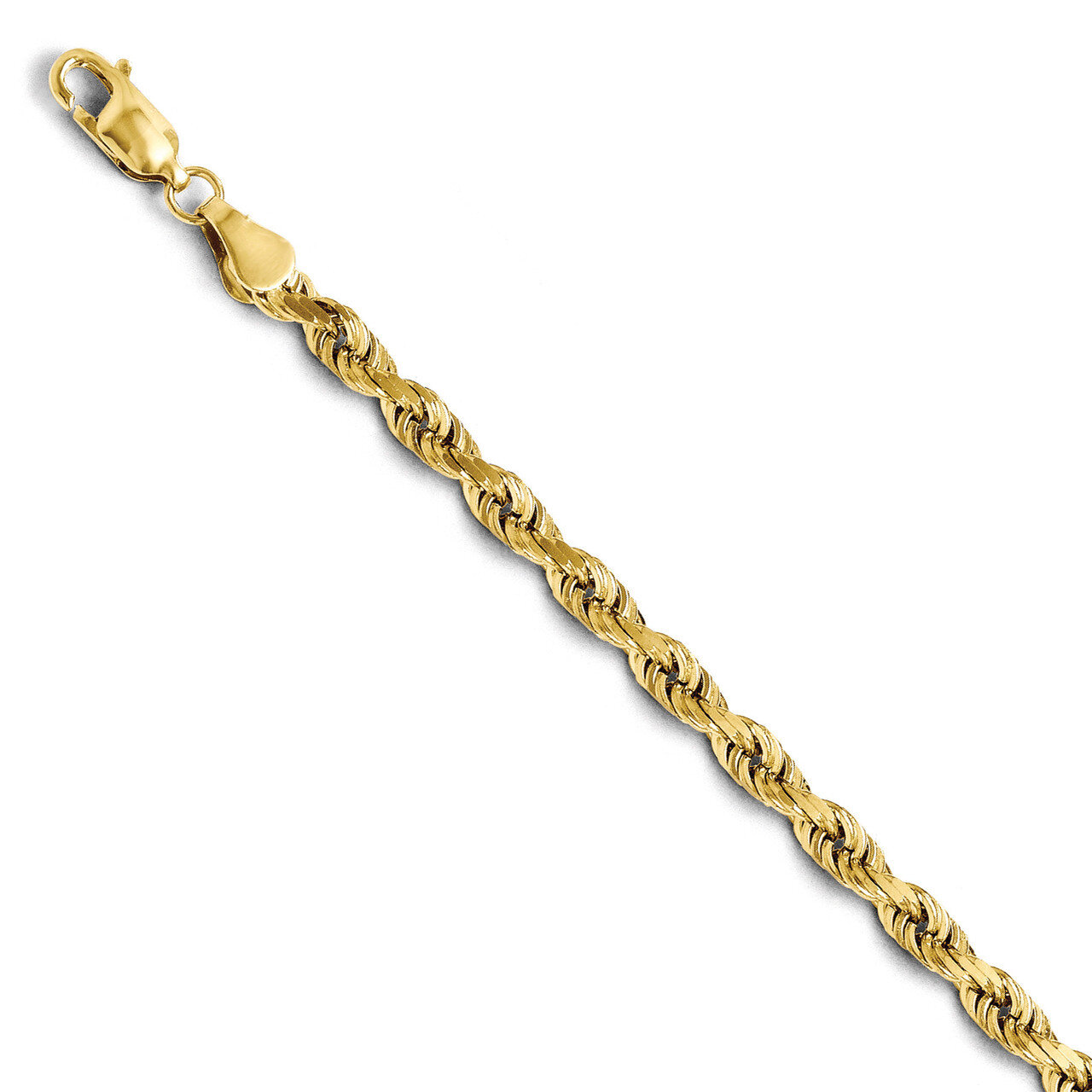 4.00mm Diamond Cut Rope Chain 20 Inch - 14k Gold HB-7007-20