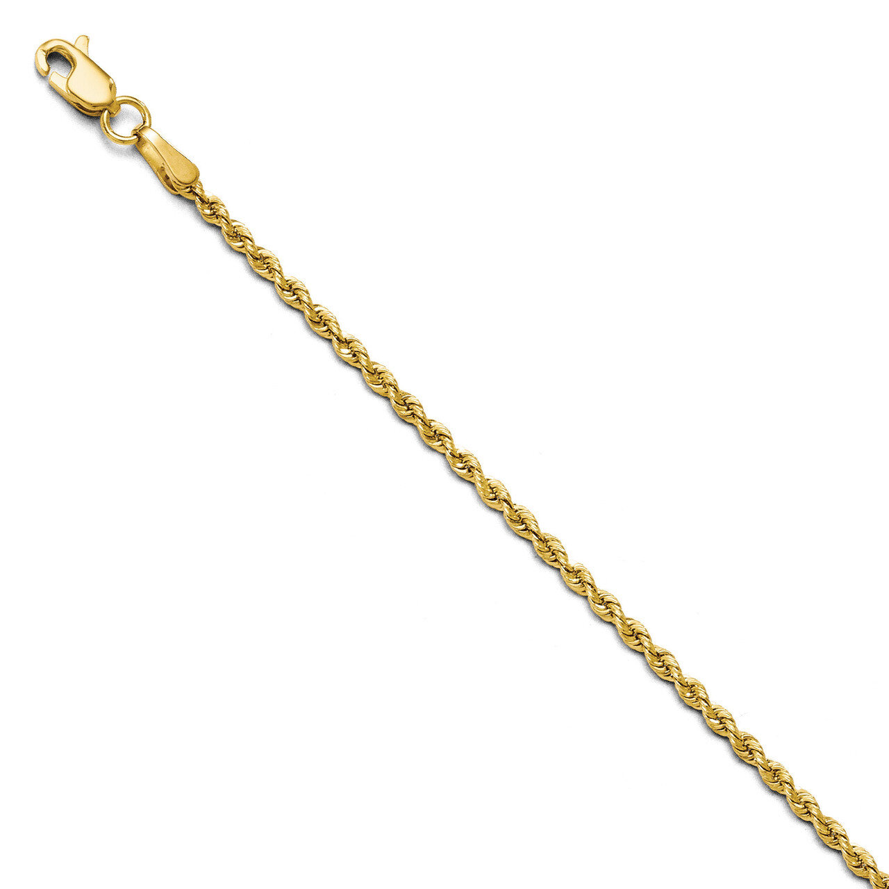 2.0mm Solid Rope Chain 24 Inch - 14k Gold HB-7053-24
