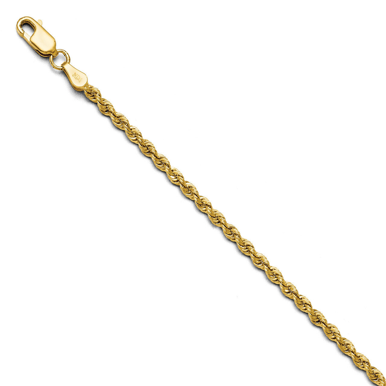 2.5mm Solid Rope Chain 18 Inch - 14k Gold HB-7054-18