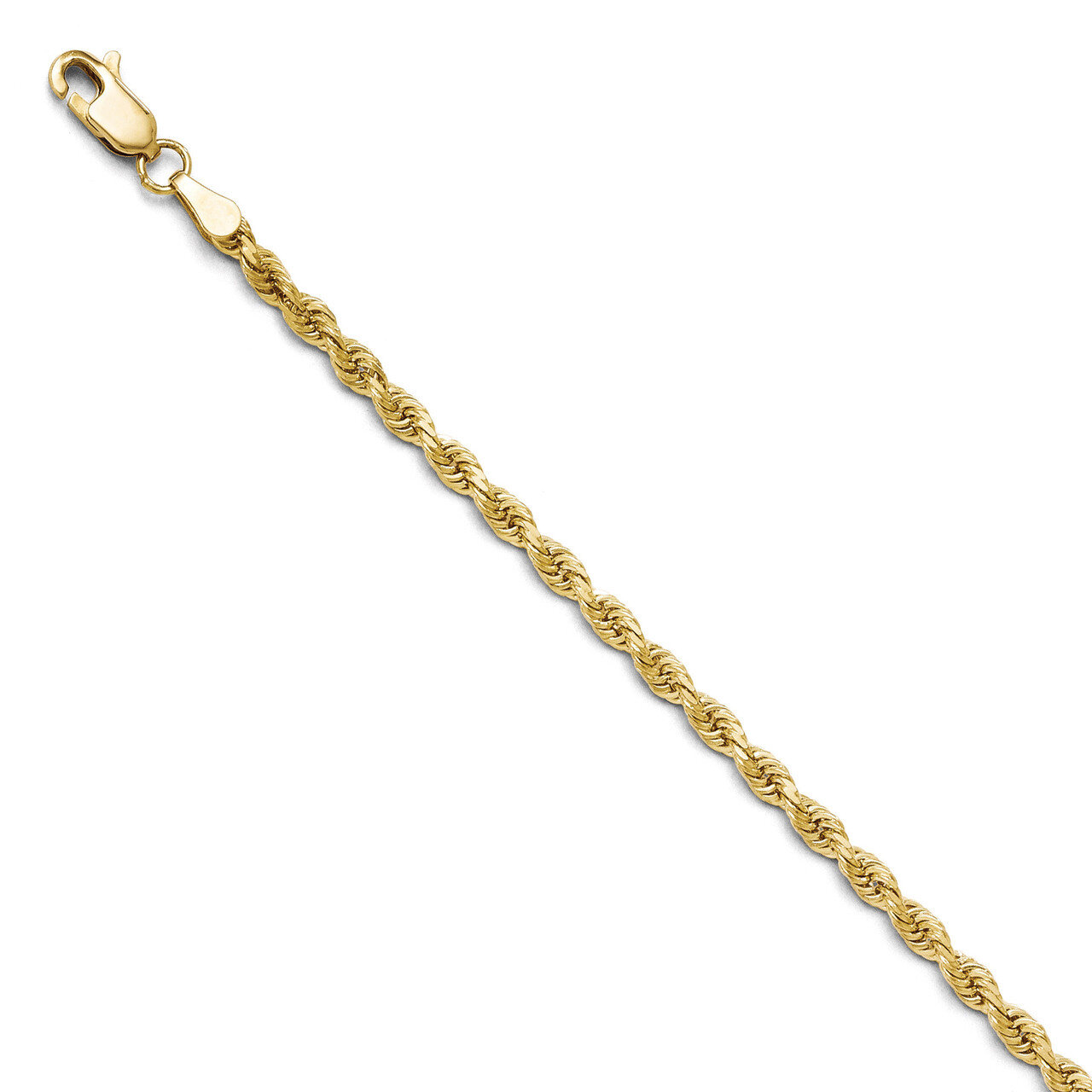 2.75mm Diamond Cut Rope Chain 22 Inch - 10k Gold HB-8004-22