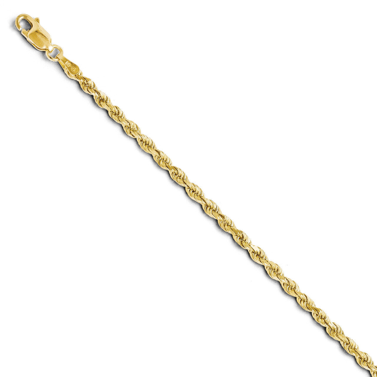 Leslie&#39;s 3.0mm Diamond Cut Lightweight Rope Chain 18 Inch - 10k Gold HB-8053-18, MPN: 8053-18, 8867…