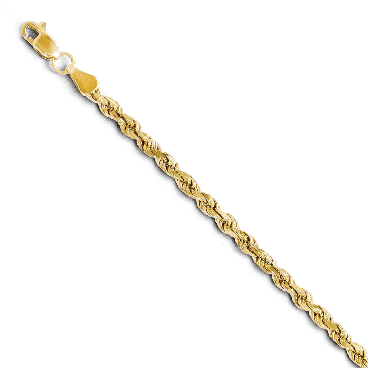 3.5mm Diamond Cut Lightweight Rope Chain 8 Inch - 10k Gold HB-8054-8