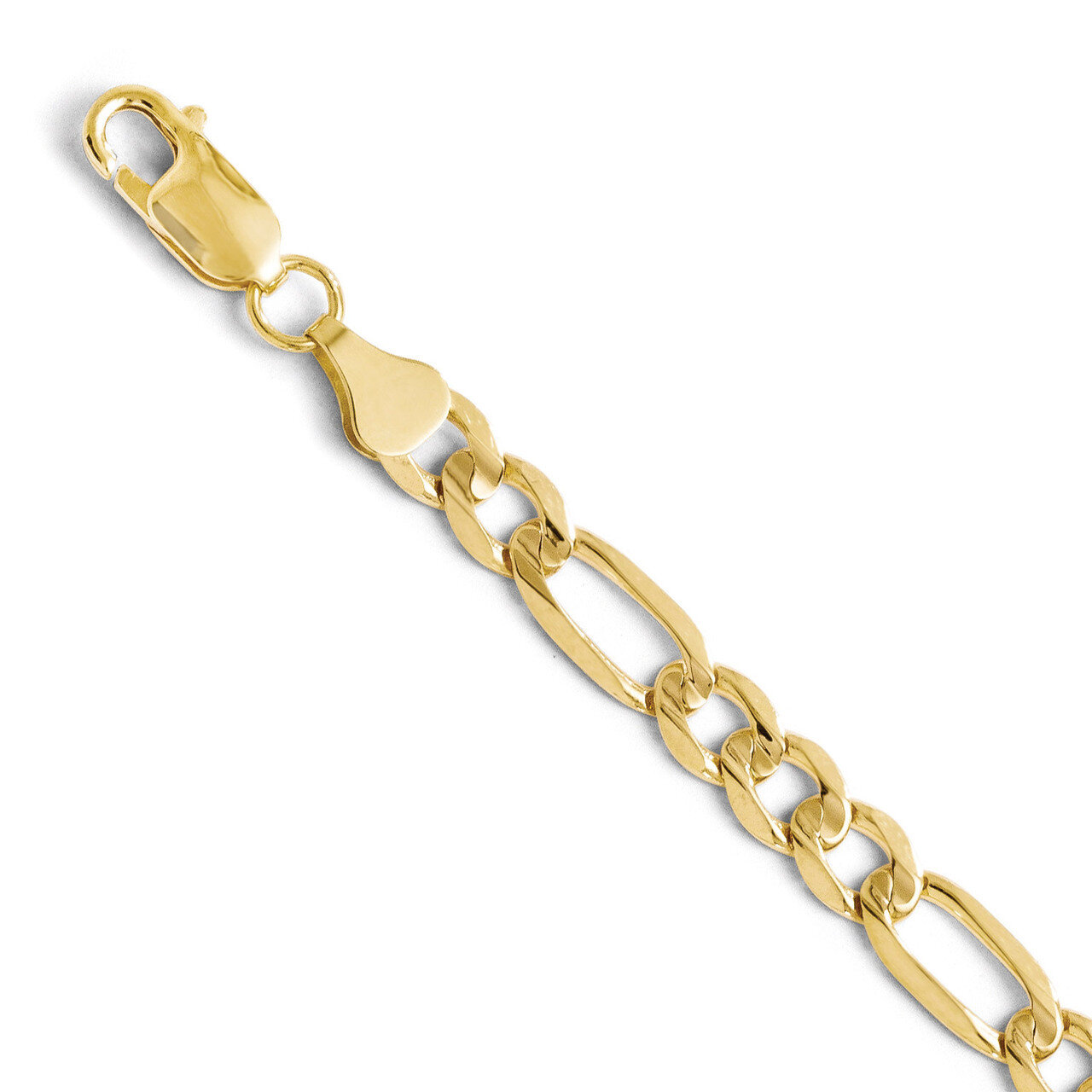 Leslie&#39;s 6.0mm Concave Figaro Bracelet 8 Inch - 10k Gold HB-8102-8, MPN: 8102-8, 883957518404
