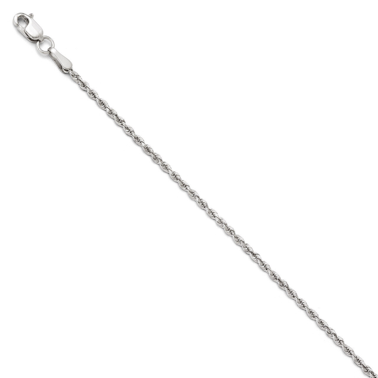 Leslie&#39;s 1.75mm Diamond Cut Rope Chain 30 Inch - 10k White Gold HB-8122-30, MPN: 8122-30, 886774546…