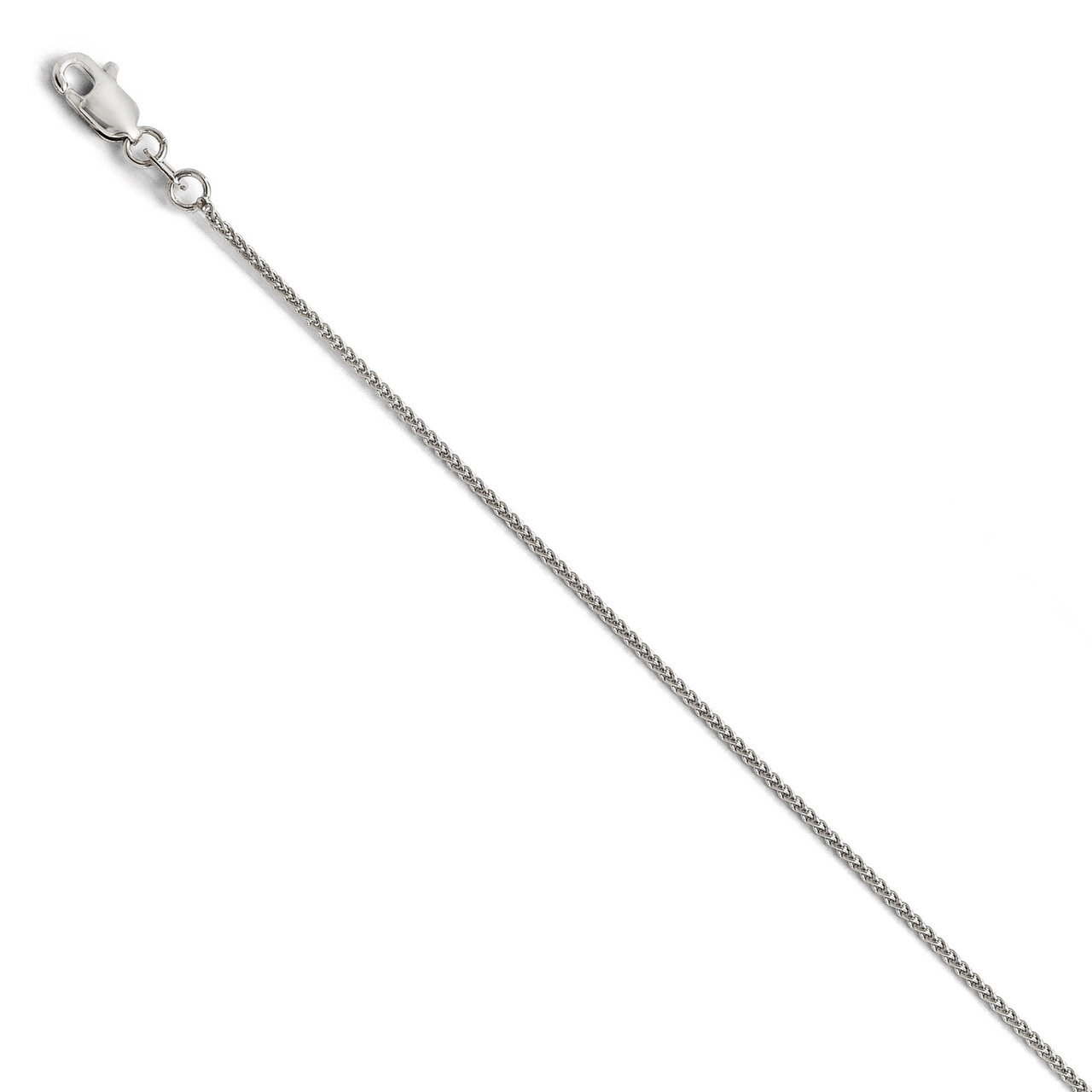 Leslie&#39;s 1mm Wheat Chain 9 Inch - 10k White Gold HB-8202-9, MPN: 8202-9, 883957532004