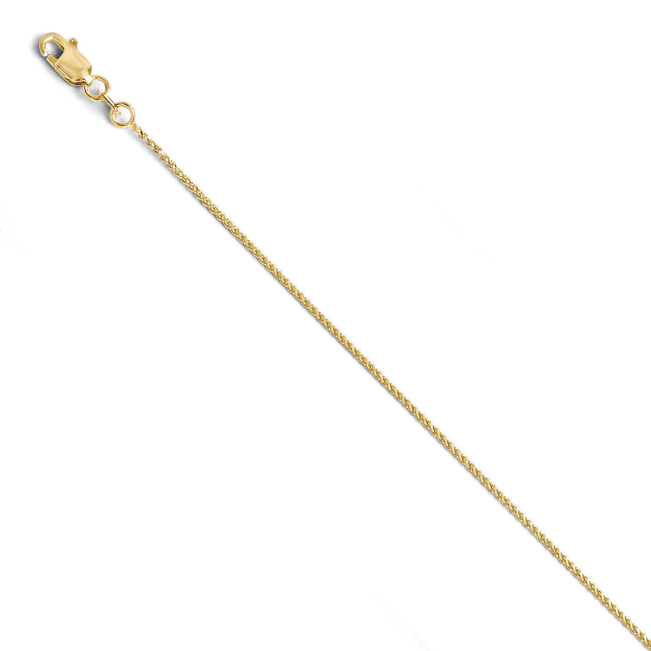 Leslie&#39;s 1mm Diamond-cut Wheat Chain 16 Inch - 10k Gold HB-8212-16, MPN: 8212-16, 886774544847