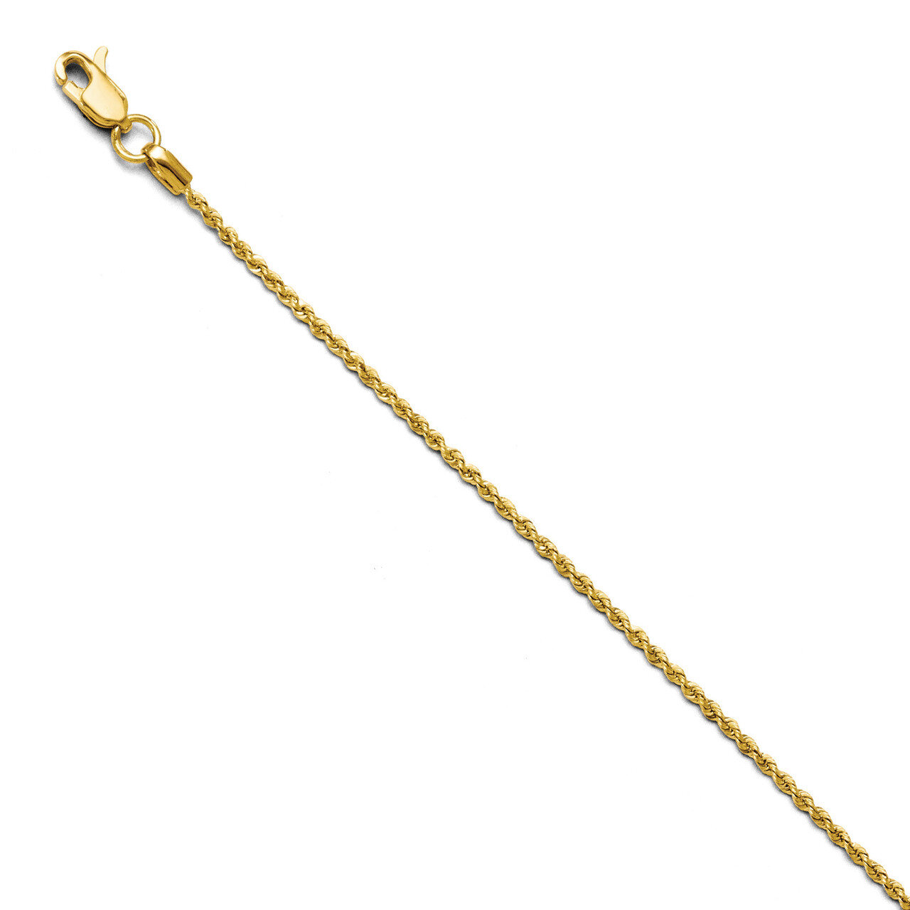 1.0mm Solid Rope Chain 16 Inch - 14k Gold HB-929-16