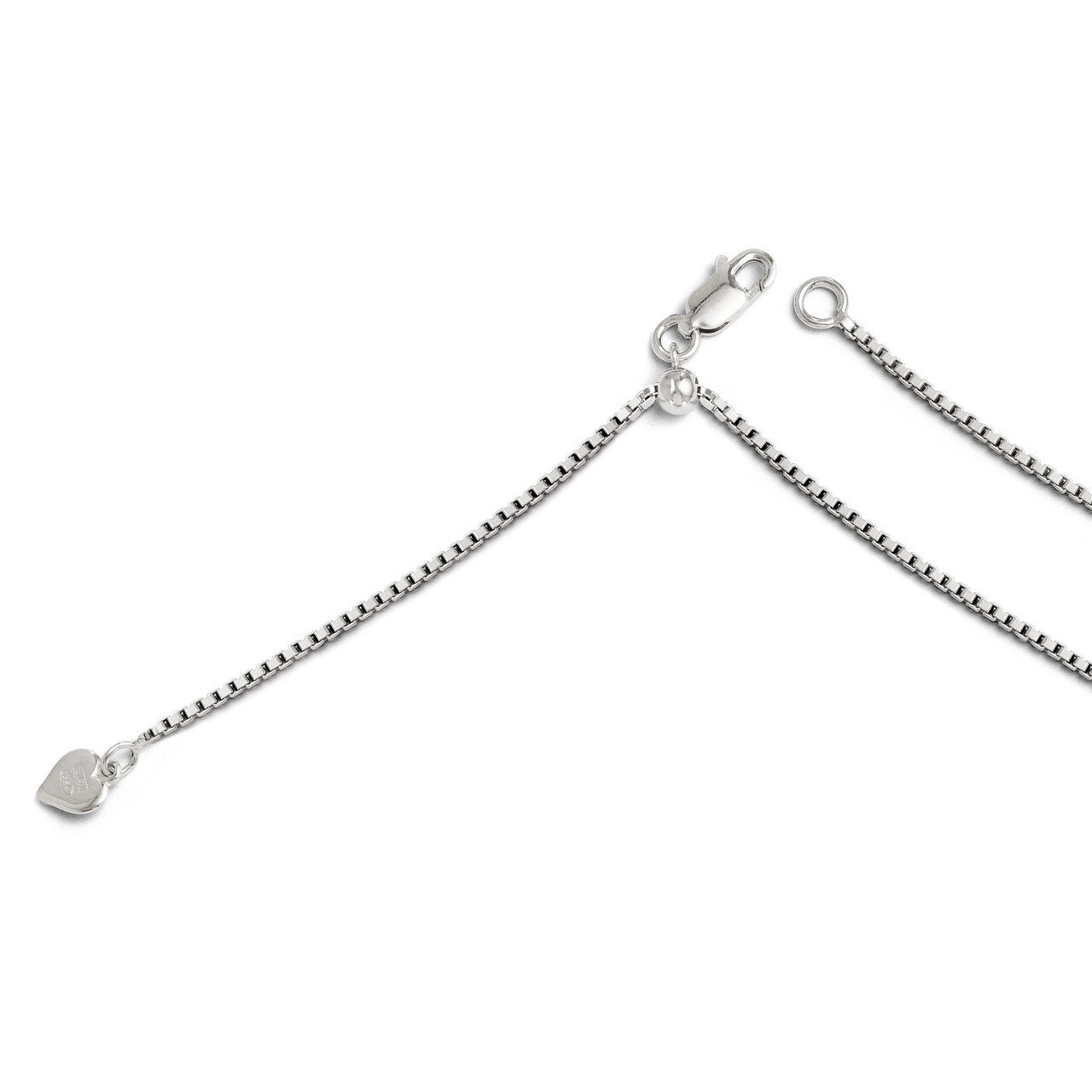 Adjustable Box Chain 22 Inch - Sterling Silver HB-FC23-22