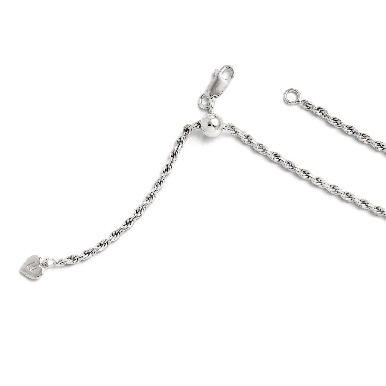 Adjustable Rope Chain 22 Inch - Sterling Silver HB-FC30-22