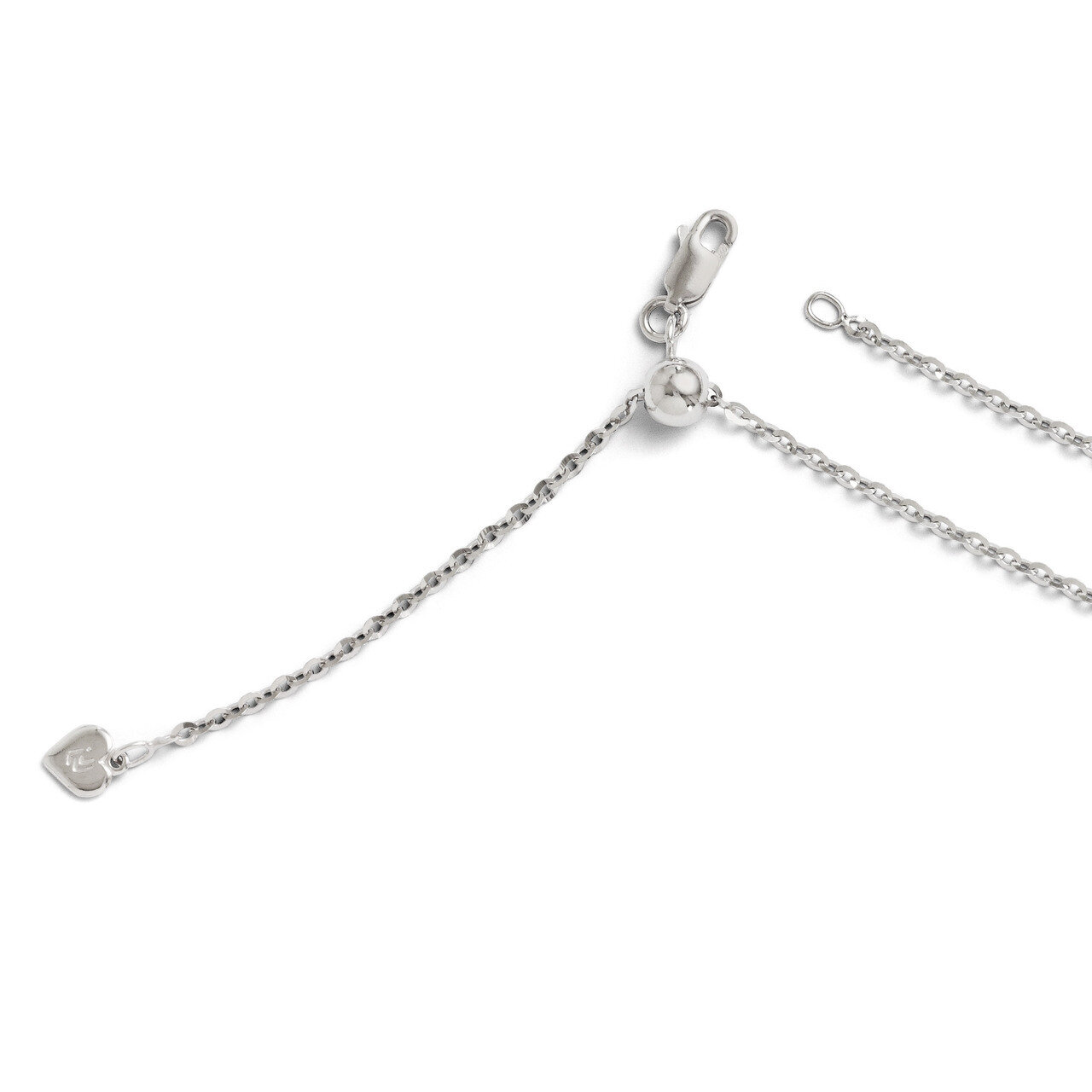 Adjustable Cable Chain 30 Inch - Sterling Silver HB-FC31-30