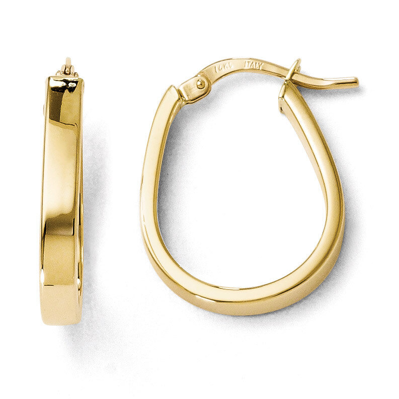 Leslie&#39;s Polished U-Shape Hoop Earrings - 14k Gold HB-LE564, MPN: LE564, 883957023083