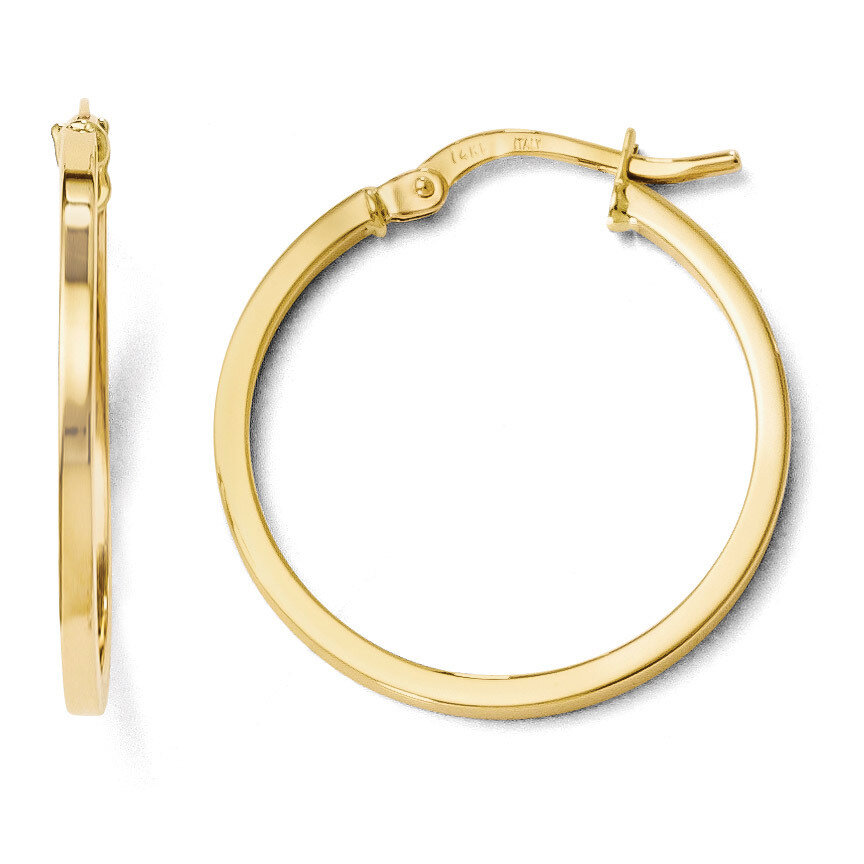 Leslie&#39;s Polished Hoop Earrings - 14k Gold HB-LE591, MPN: LE591, 883957022154