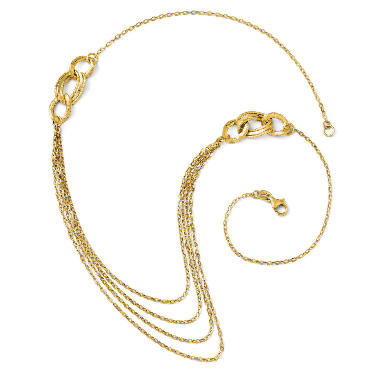 Leslie&#39;s Four Layer Rope Chain Necklace 18 Inch - 14k Gold HB-LF104-18, MPN: LF104-18, 886774648491