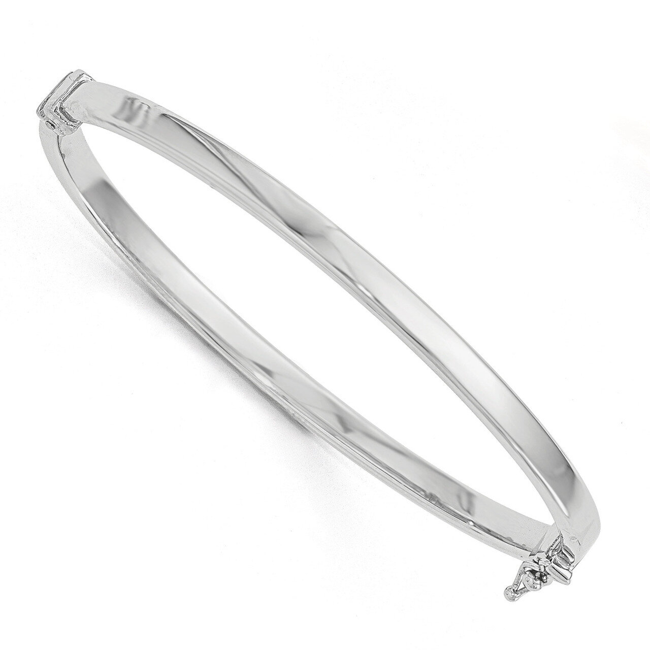 Leslie&#39;s Polished Hinged Bangle Bracelet 6.5 Inch - 14k White Gold HB-LF406, MPN: LF406, 8867749628…
