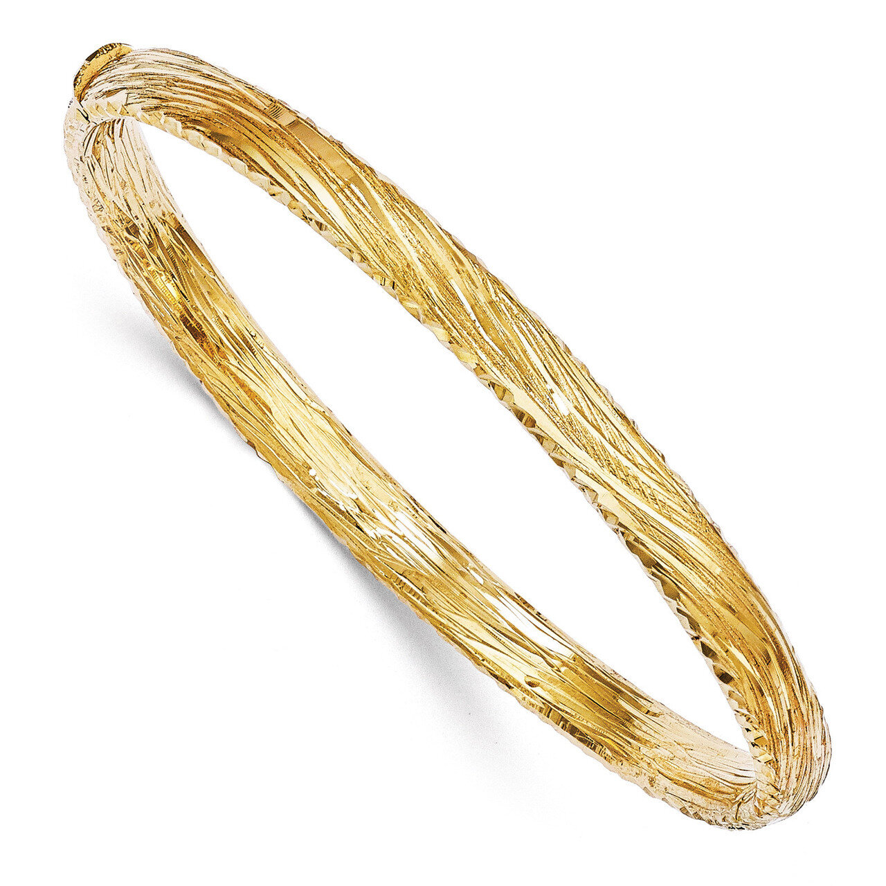 Leslie&#39;s Diamond-Cut Bangle - 14k Gold HB-LF447, MPN: LF447, 886774962795