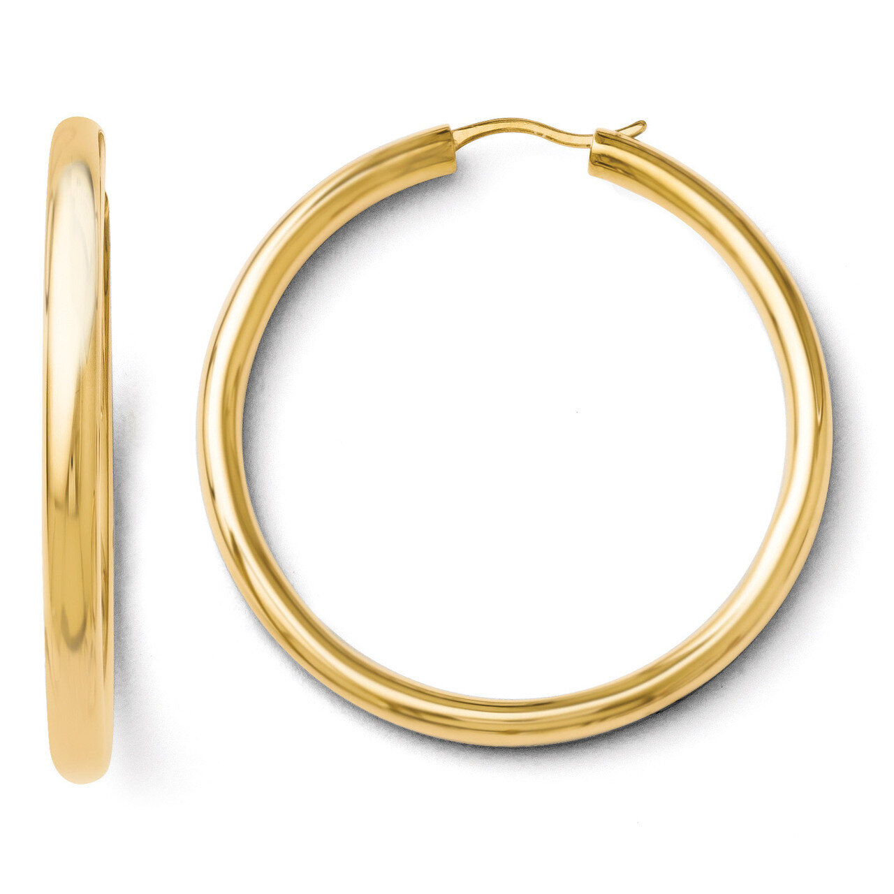 Gold-plated 3.5mm Tube Earrings - Sterling Silver HB-QLE163