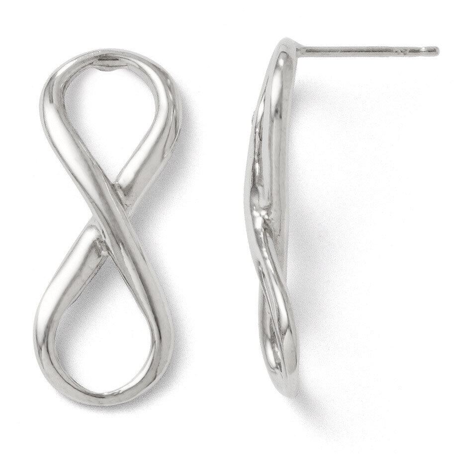 Leslie&#39;s Polished Ifinity Symbol Post Earrings - Sterling Silver HB-QLE302, MPN: QLE302, 8839570207…