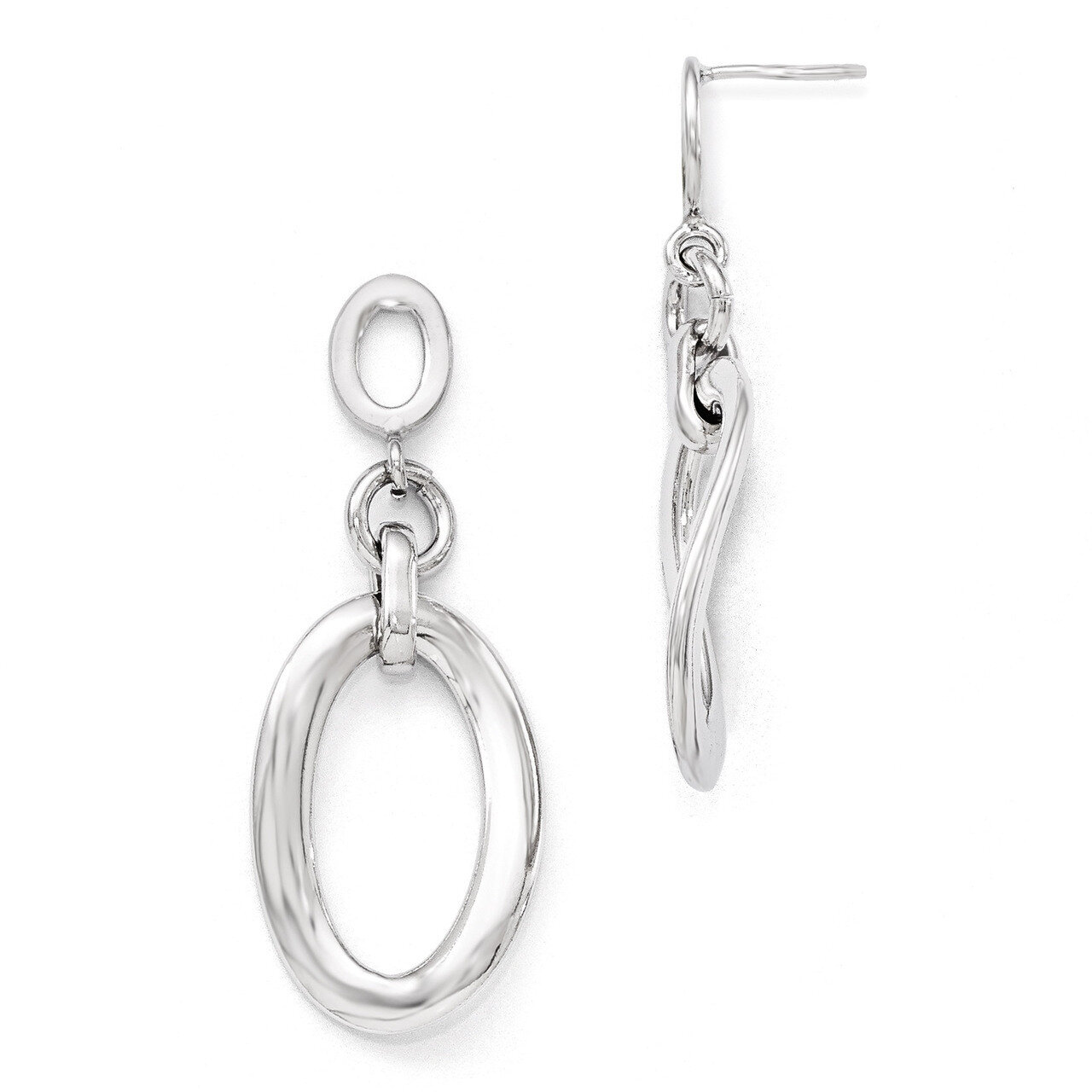 Leslie&#39;s Polished Post Dangle Earrings - Sterling Silver HB-QLE486, MPN: QLE486, 886774965987
