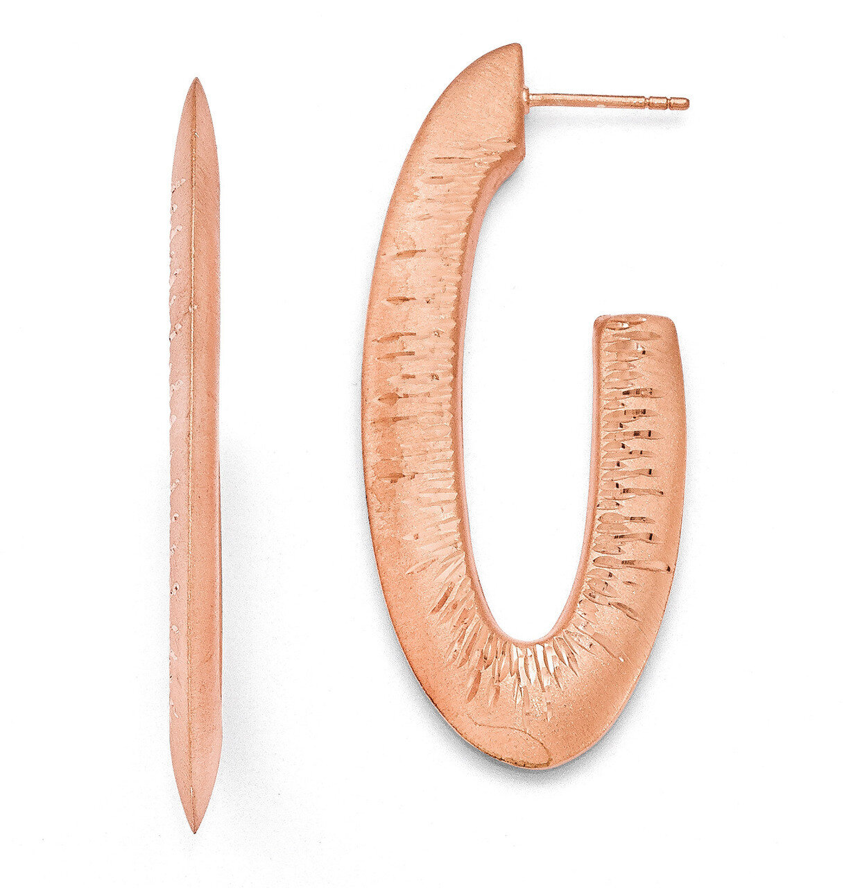 Leslie&#39;s Radiant Essence Rose Gold-plated Earrings - Sterling Silver HB-QLE550, MPN: QLE550, 886774…