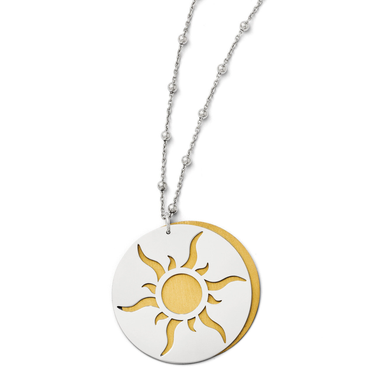14K Gold-plated with 2 Inch Extension. Necklace - Sterling Silver HB-QLF108-17