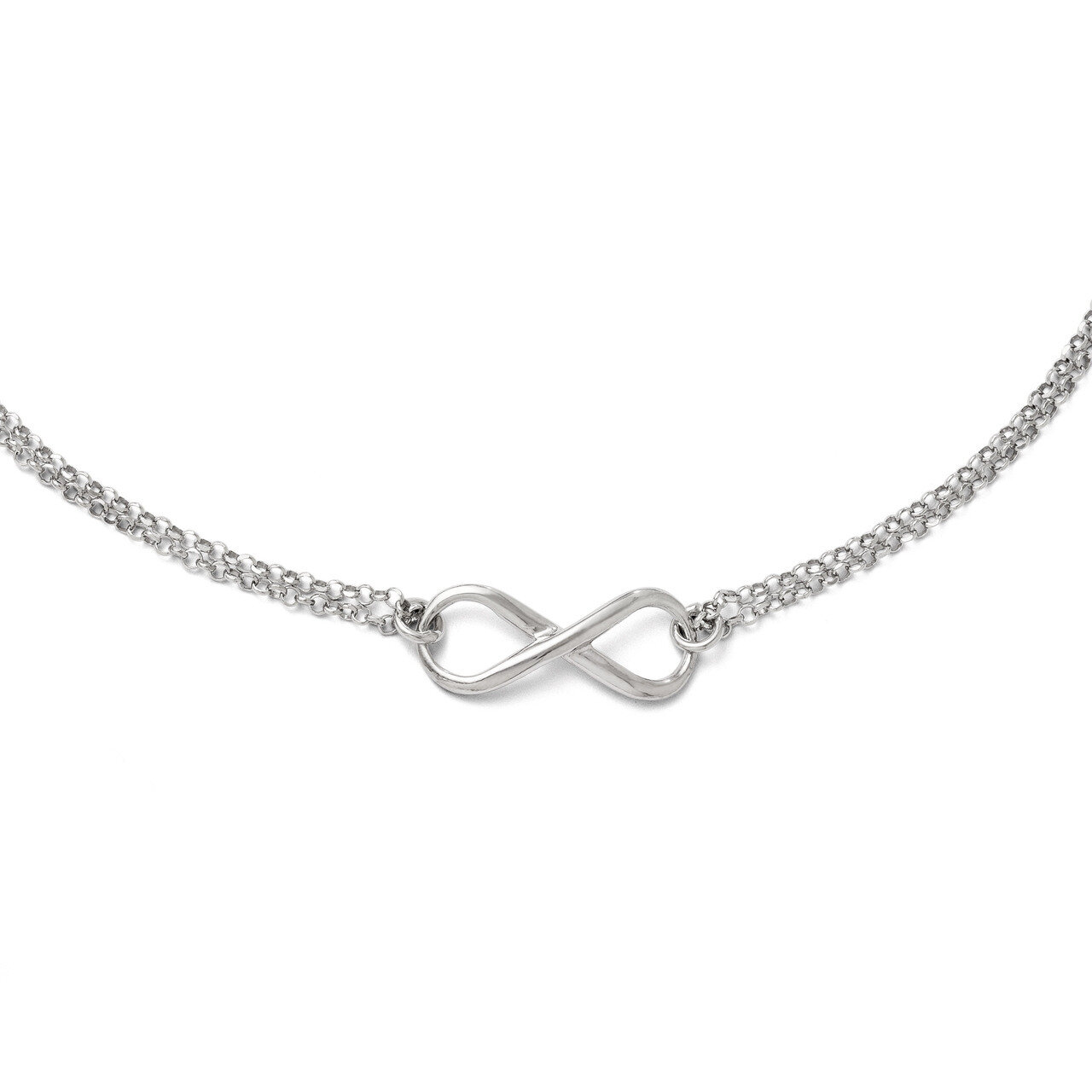 Infinity Symbol Necklace - Sterling Silver HB-QLF200-18