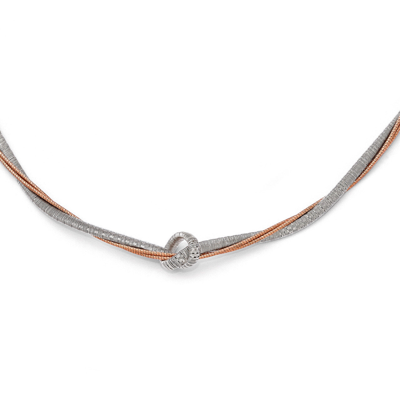 Leslie&#39;s Rose Gold-plated 16.5in/2 Inch Extension Necklace - Sterling Silver HB-QLF442-16.5, MPN: Q…