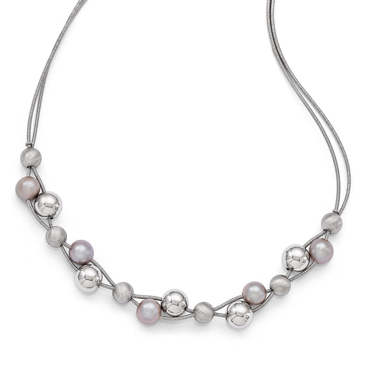 Leslie&#39;s Polished with 2.5in Extender Necklace - Sterling Silver HB-QLF453-17, MPN: QLF453-17, 8867…