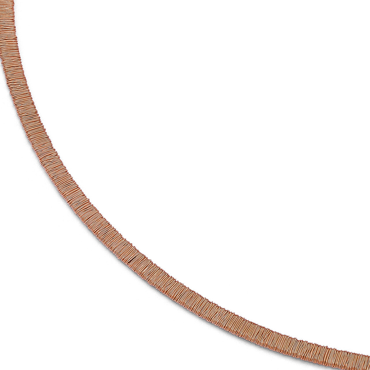 Leslie&#39;s Rose GP Polished &amp; Textured with 1 Inch Extension Bracelet 7.5 Inch - Sterling Silver HB-Q…