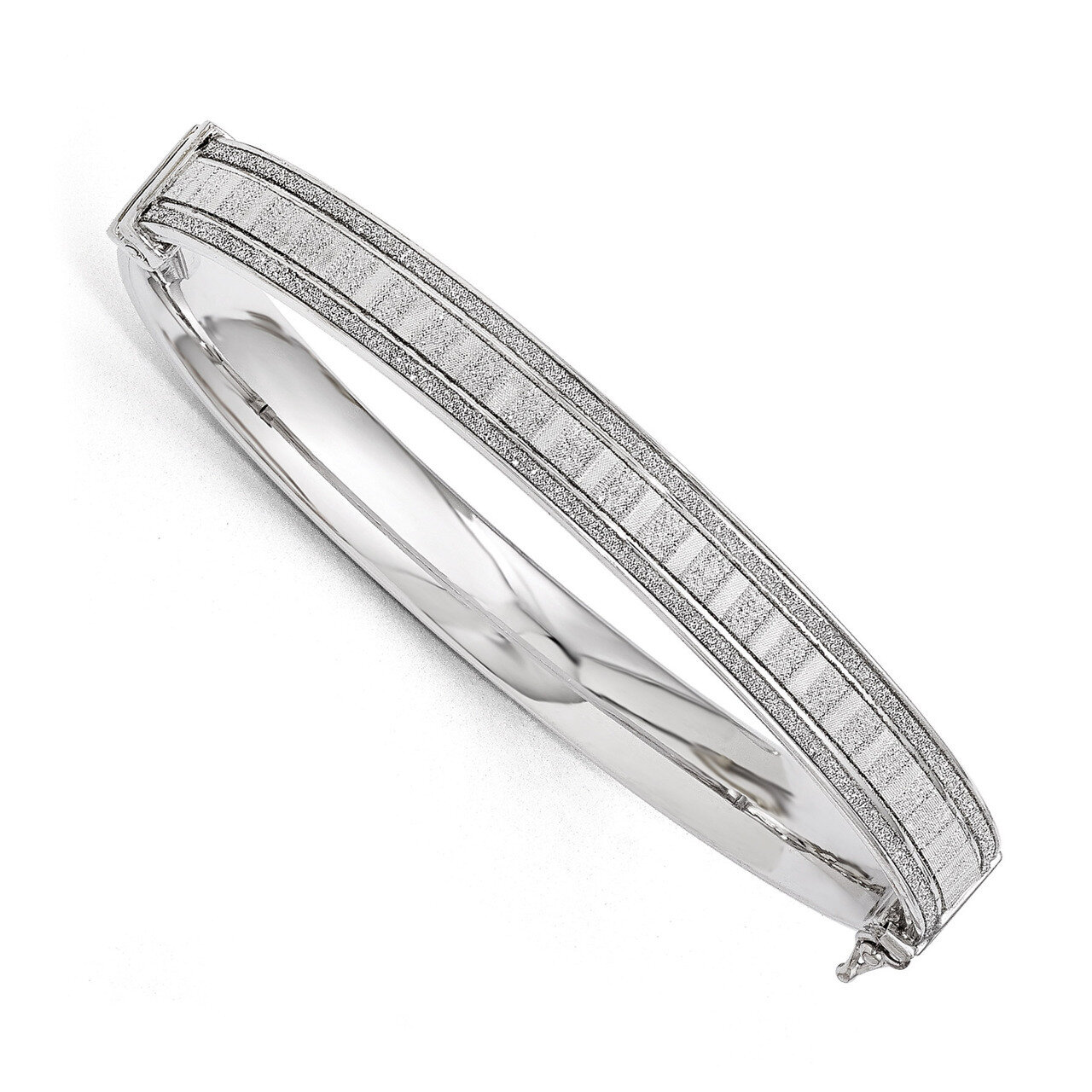 Leslie&#39;s Polished Glimmer Infused Bracelet - Sterling Silver HB-QLF479, MPN: QLF479, 886774986401
